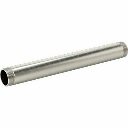 BSC PREFERRED Standard-Wall 304/304L Stainless Steel Pipe Threaded on Both Ends 2-1/2 Pipe Size 24 Long 4813K111